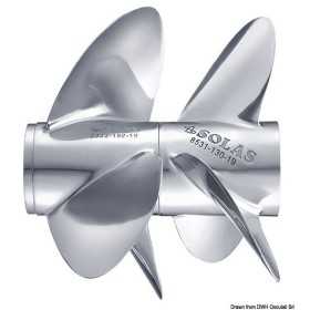 Elica SOLAS in Acciaio Inox per VOLVO PENTA DP 280/290 Tipo C4 Rif. OEM 3857495 OS5220404-28%