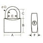 Set 5 SeaLock Arch padlocks 330 mm Shackle H.24mm 5 keys N60443503808