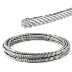 Cavo 49 fili in acciaio inox 4mm Bobina 100mt OS0317840-0%