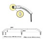 Stainless Steel Oval Handrail 915x58mm Marine Handrail OS4191036