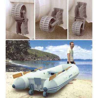 Coppia Ruote Alaggio per Tender in Plastica Antiurto Blocaggio 3 Posizioni N91359604405-20%