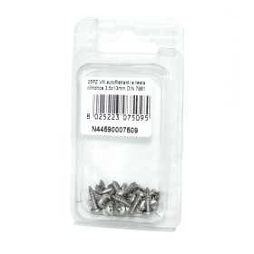 Viti autofilettanti a testa cilindrica DIN7981 Inox A2 3,5x13mm 25pz N44590007509