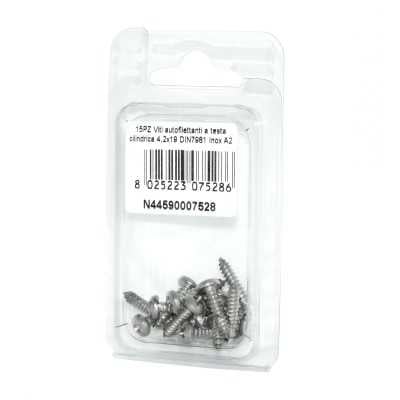 DIN7981 A2 Stainless Steel Cylindrical head self-tapping screws 4.2x19mm 15pcs N44590007528