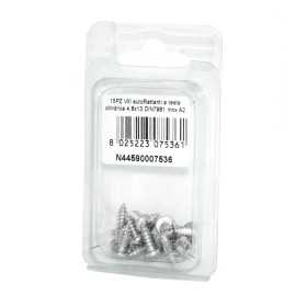 DIN7981 A2 Stainless Steel Cylindrical head self-tapping screws 4.8x13mm 15pcs N44590007536