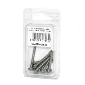Viti autofilettanti a testa cilindrica DIN7981 Inox A2 4,8x38mm 8pz N44590007542