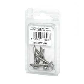 Viti autofilettanti a testa cilindrica DIN7981 Inox A2 5,5x38mm 6pz N44590007553