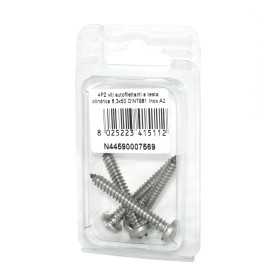 Viti autofilettanti a testa cilindrica DIN7981 Inox A2 6,3x50mm 4pz N44590007569