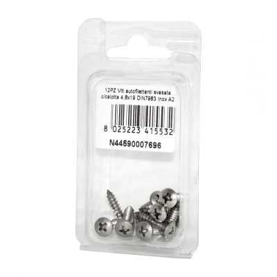 DIN 7983 Self-tapping Countersunk head cap screws 4.8x19mm 12pcs N44590007696