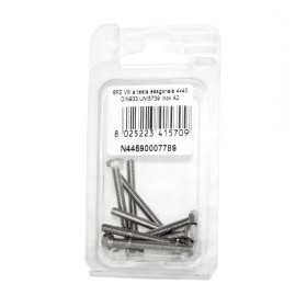 DIN993 St. Steel A2 Flat Hex Head Screws 4x40mm 8pcs N44590007789