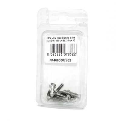DIN7991 St. Steel A2 Flat Countersunk Head Allen Screws 4x20mm 10pcs N44590007852