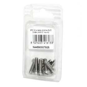 A2 DIN 84 UNI 6107 Stainless steel Cylindrical Head Screws 6x20mm 8pcs N44590007925