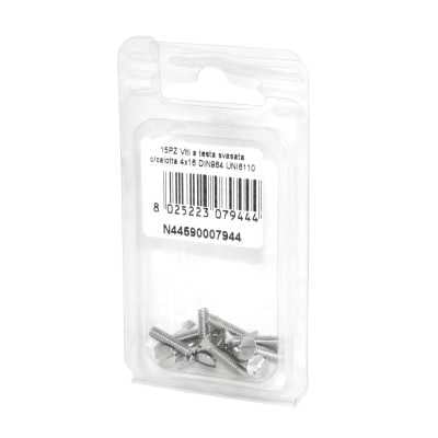 DIN 964 UNI 6110 A2 stainless steel screws flare ball-head 4x16mm 15Pcs N44590007944