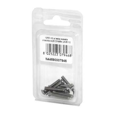 DIN 964 UNI 6110 A2 stainless steel screws flare ball-head 4x25mm 10Pcs N44590007946
