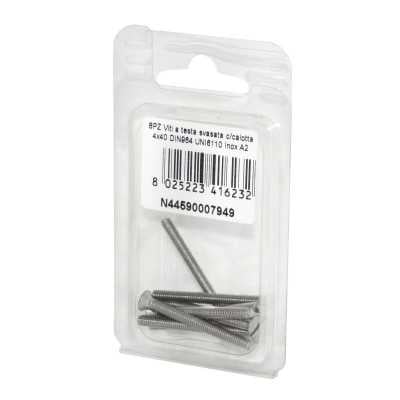 DIN 964 UNI 6110 A2 stainless steel screws flare ball-head 4x40mm 8Pcs N44590007949