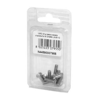 DIN 964 UNI 6110 A2 stainless steel screws flare ball-head 5x16mm 10Pcs N44590007955