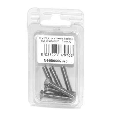 DIN 964 UNI 6110 A2 stainless steel screws flare ball-head 6x35mm 6Pcs N44590007970