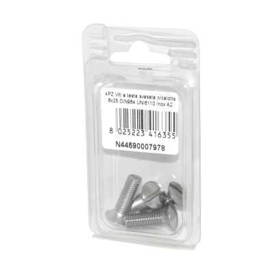 DIN 964 UNI 6110 A2 Stainless Steel Screws flare ball-head 8x25mm 4Pcs N44590007978