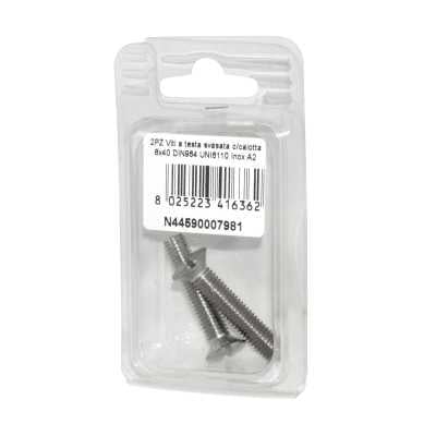 DIN 964 UNI 6110 A2 Stainless Steel Screws flare ball-head 8x40mm 2Pcs N44590007981