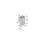 Vitrifrigo Trivalent refrigerator gas for campers 70lt 28kg 12V/230V 110W VT16004705