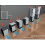 Vitrifrigo C 330L Frigobar 33lt 220/240V da incasso porta in legno VT16005103-30%