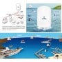 Glomex Antenna Wi-Fi e GSM GPRS EDGE 3G 4G LTE Webboat 4G Lite 12-24V MT5637062-0%