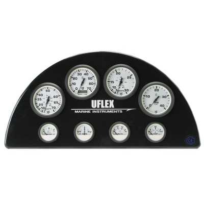 Uflex Contagiri diesel con collegamento all'alternatore 0-4000 RPM Serie Ultra White N100069722383-40%
