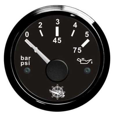 Osculati 12/24V Oil Pressure Gauge Scale 0-5 bar N100069722516