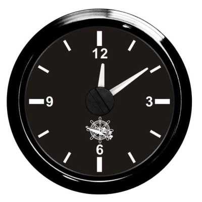 Osculati Orologio al Quarzo Scala 12 ore 12/24V Quadrante Nero Lunetta Nera N100069722522-18%