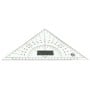 Plexiglass triangular protractor with grip handle N100414621353