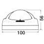 Riviera Aries 2-1/2 compass Black Rose OS2502530