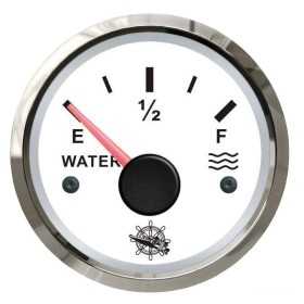 Osculati Indicatore Livello Acqua Segnale 240-33 Ohm 12/24V Tipo USA Quadrante Bianco OS2732203-18%