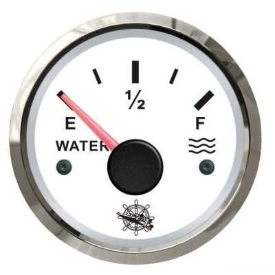 Osculati Indicatore Livello Acqua Segnale 240-33 Ohm 12/24V Tipo USA Quadrante Bianco OS2732203-18%