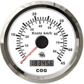 Osculati Spidometro con bussola GPS 12V Quadrante Bianco Lunetta Lucida OS2778001