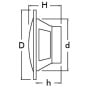 Couple Dual cone loudspeakers 6.5 2x60W Black OS2974108
