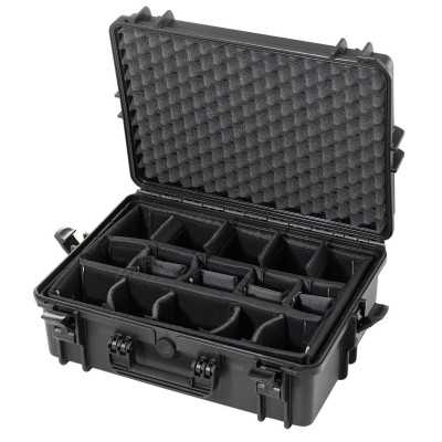 Waterproof Case 505CAM IP67 Black Padded Partition for Electronic Devices 66020011