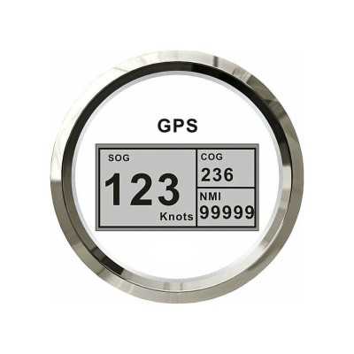 Osculati 12-24V Speedometer Totalizer Compass White Dial Glossy Bezel OS2778101
