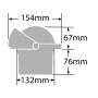 Ritchie Wheelmark built-in compass 4-1/2 Black OS2508441