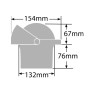 Bussola Ritchie Navigator 4-1/2 incasso Nera OS2508431-28%