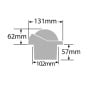 Ritchie Helmsman 3-3/4 Compass built-in version White OS2508302