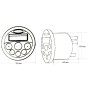 Radio Impermeabile MP3 Player MP804 4x20Watt LCD Bluetooth AUX LZ63765-21.68%
