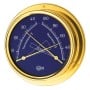 Barigo Regatta Polished brass Hygro-Thermometer 100x120mm Blue Dial OS2836523
