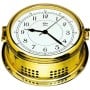 Barigo Polished brass Marine Quartz Clock 180x150mm OS2836103