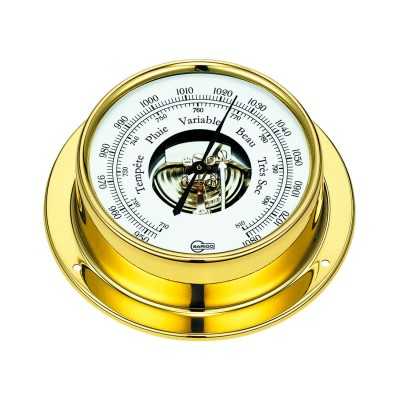 Barigo Tempo M Polished stamped plate Barometer 110x32mm OS2818300