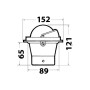 Riviera AV 3 compass with telescopic screen Blue dial White body OS2501421
