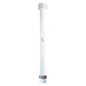 Aluminium table pedestal 75cm D.60mm White colour LZ44049
