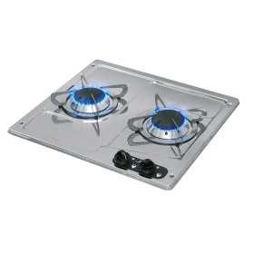 Piano di Cottura Burny 2 a Gas Acciaio Inox 2 Fuochi 380x360mm MT1504550-20%
