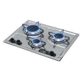 Piano di Cottura Burny 3 a Gas Acciaio Inox 3 Fuochi 470x360mm MT1504553-20%
