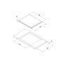 Piano Cottura Vetroceramica con 4 Piastre radianti 220V 580x510x41mm 8,5Kg MT1505855-30%