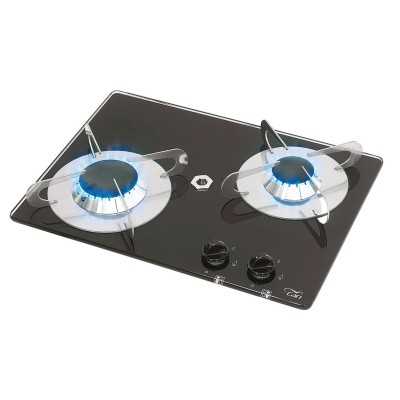Chrystal PV1351 Tempered Glass Top Flush-in Stove 2 Burner 380x280mm MT1506602