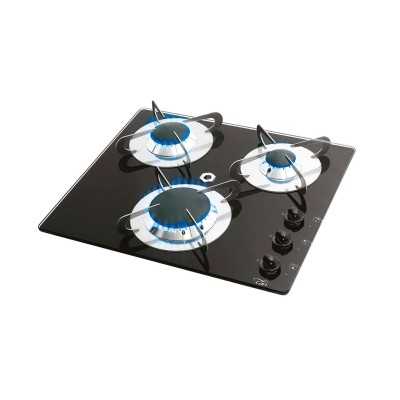 Chrystal PV1352 Tempered Glass Top Flush-in Stove 3 Burner 420x370mm MT1506603
